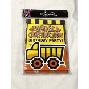 10 count brother sister design studio construction birthday party invitations